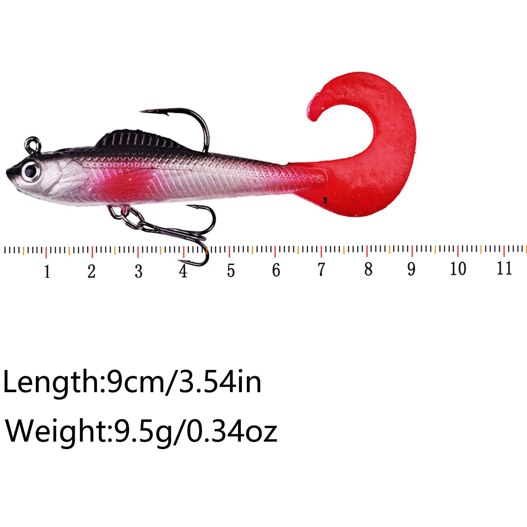 Leurre souple silicone 6 pièces pour bar brochet carpe pêche leurres appâts artificiels wobblers