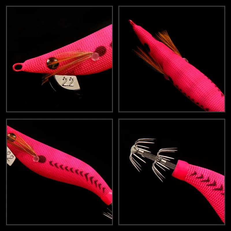 Leurre calmar LETOYO lumineux 1.5-2.2# - Appât artificiel pour pêche aux céphalopodes et poissons