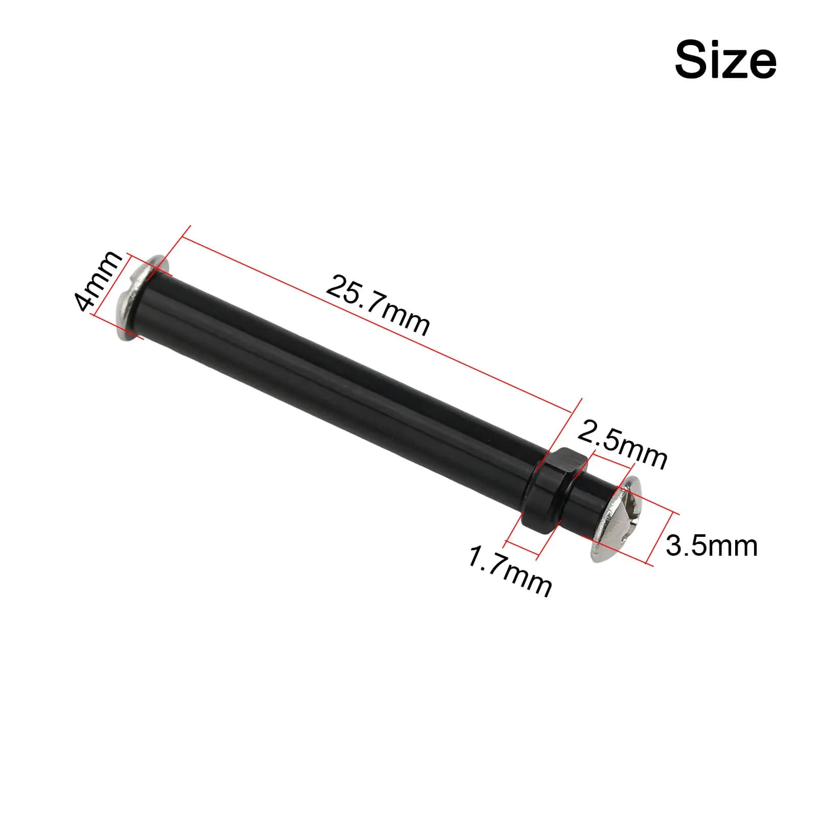 Axe et manivelle en alliage d'aluminium pour mouchettes Daiwa - pièce détachée de moulinet casting 4mm