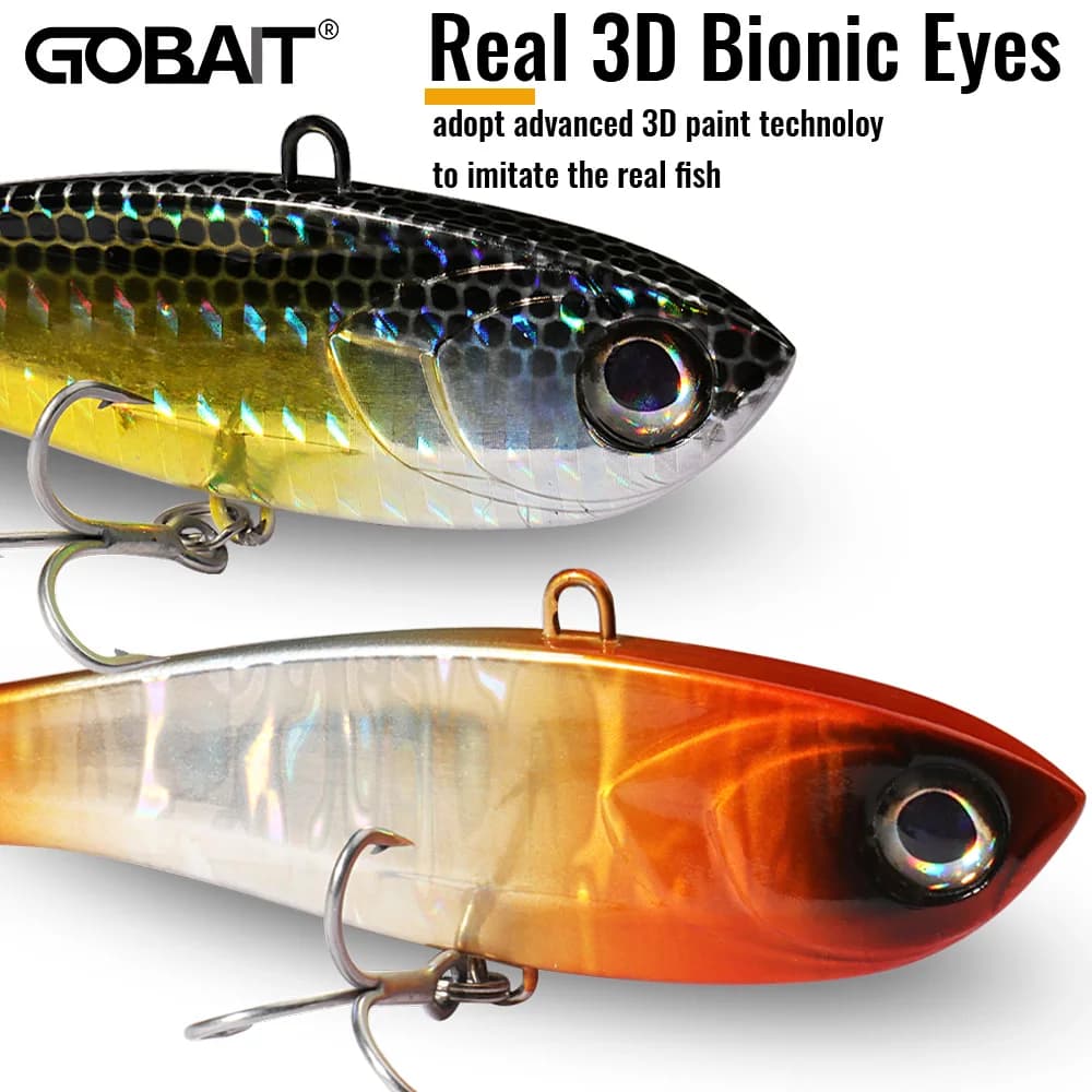 Leurre pêche GOBAIT VIBRATION High Pitch VIB : leurre sinking pencil 10g 17g 34.5g pour bar