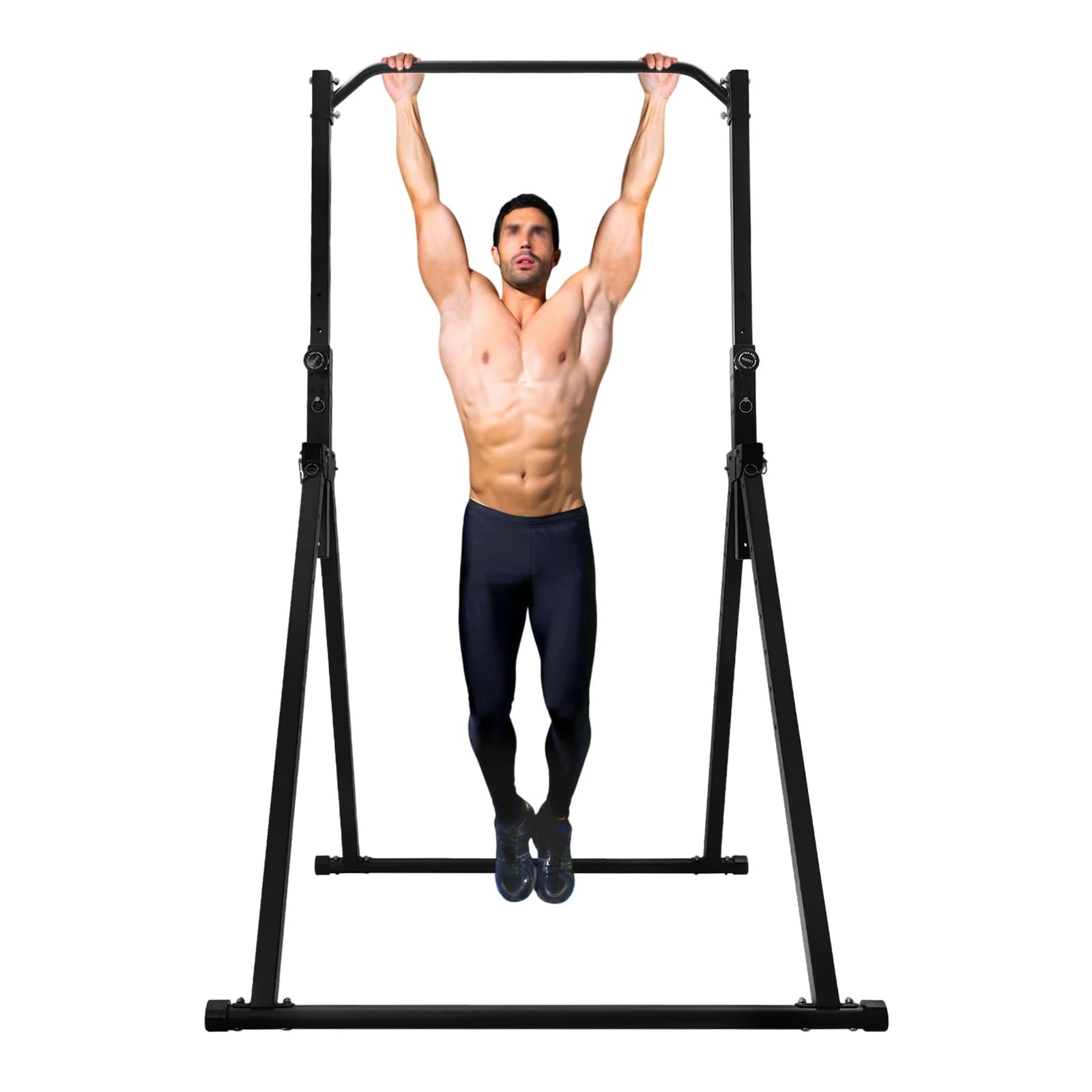 Barre horizontale triangulaire ajustable indépendante - Station traction maison pour pêcheurs - Fitness domicile