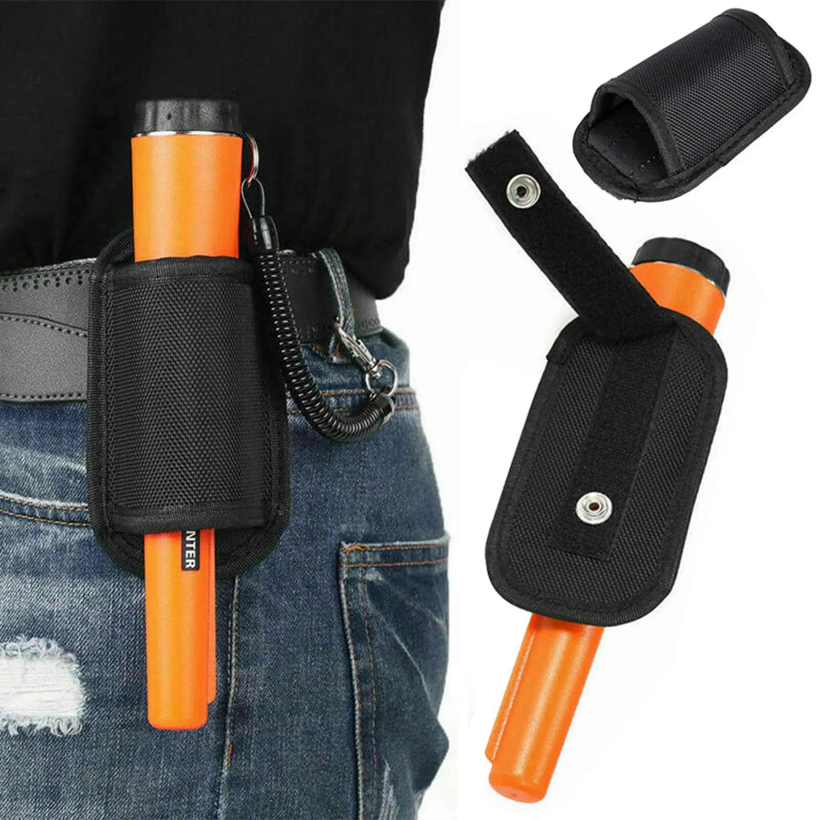 Détecteur de métaux portable Treasure Hunter pointeur étanche détection 360° chasse aux trésors