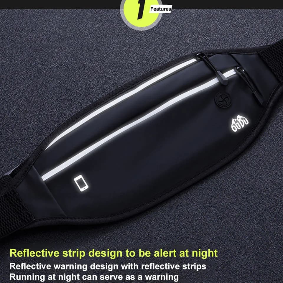 Banane sport étanche invisible téléphone clés - Mini sac running randonnée extérieur hommes femmes