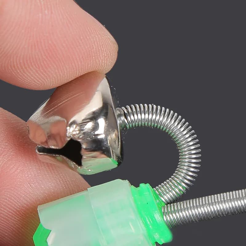 10 anneaux de serrage pour alarmes de pêche avec clips, équipement mer et eau douce