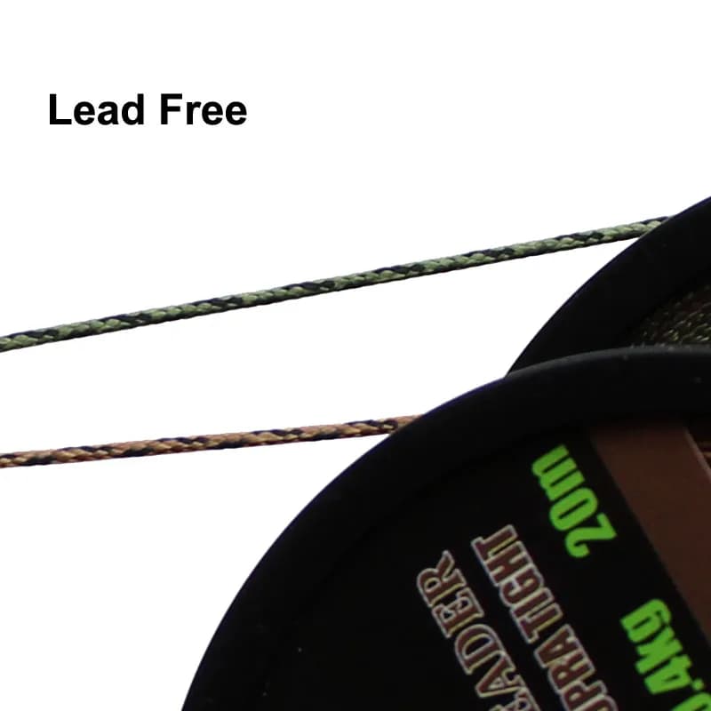 Ligne plombée camouflage 20m pour montages carpe chod et hélicoptère - Leader principal résistant