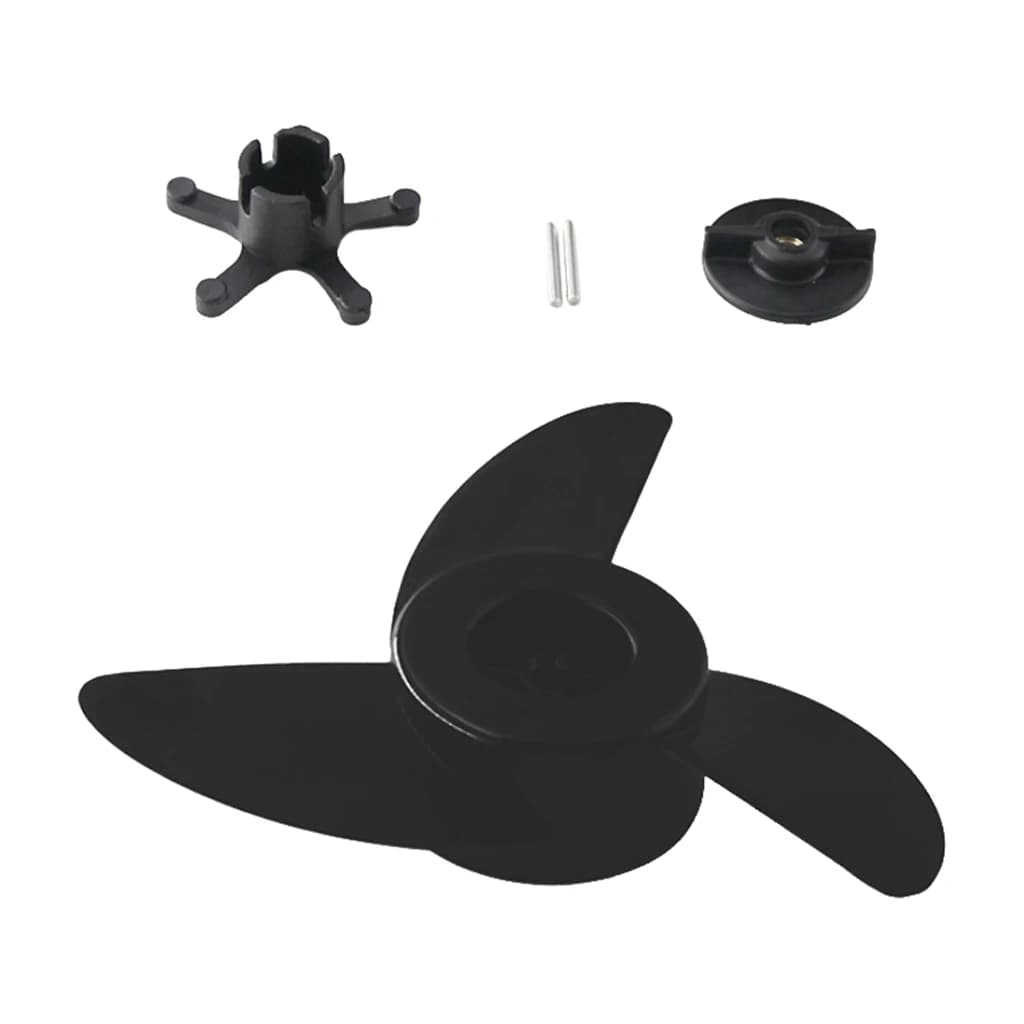 Hélice 3 pales pour moteur électrique de bateau hors-bord pêche trolling propulsion hélice et écrou