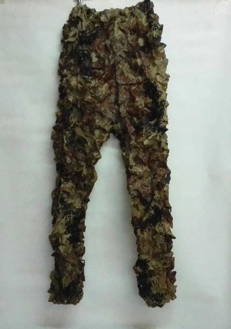 Ghillie Suit Désert Numérique 3D Bionique - Veste Pantalon Camouflage Pêche Aride