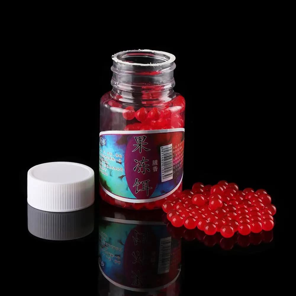 450 perles gélifiées aromatiques pour pêche carpe - saveurs fruitées et poissonneuses - appâts souples