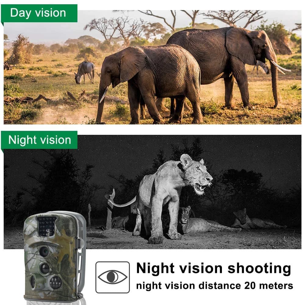 Caméra chasse Suntek HC5210A 20MP 1080P capteur infrarouge étanche pour capture mobile faune