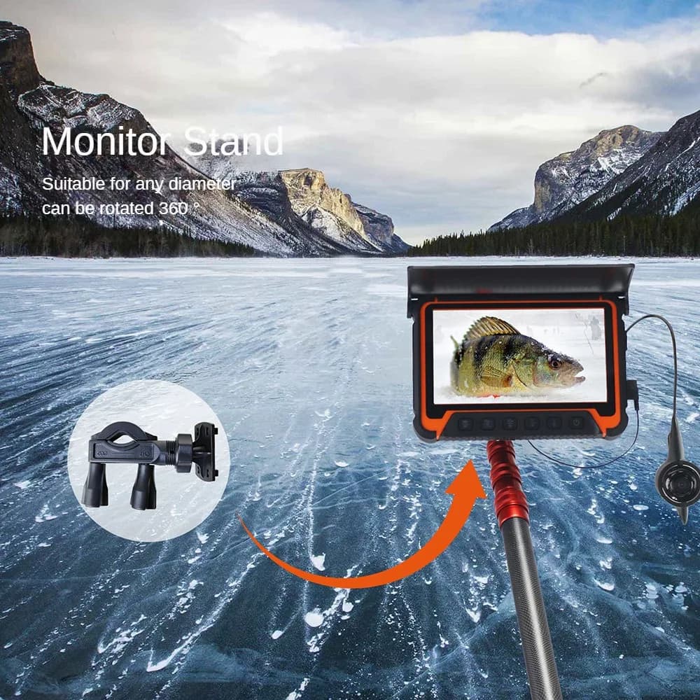 Caméra pêche sous-marine 7" IPS avec enregistrement DVR - 8 LED infrarouges et carte 8GB incluse