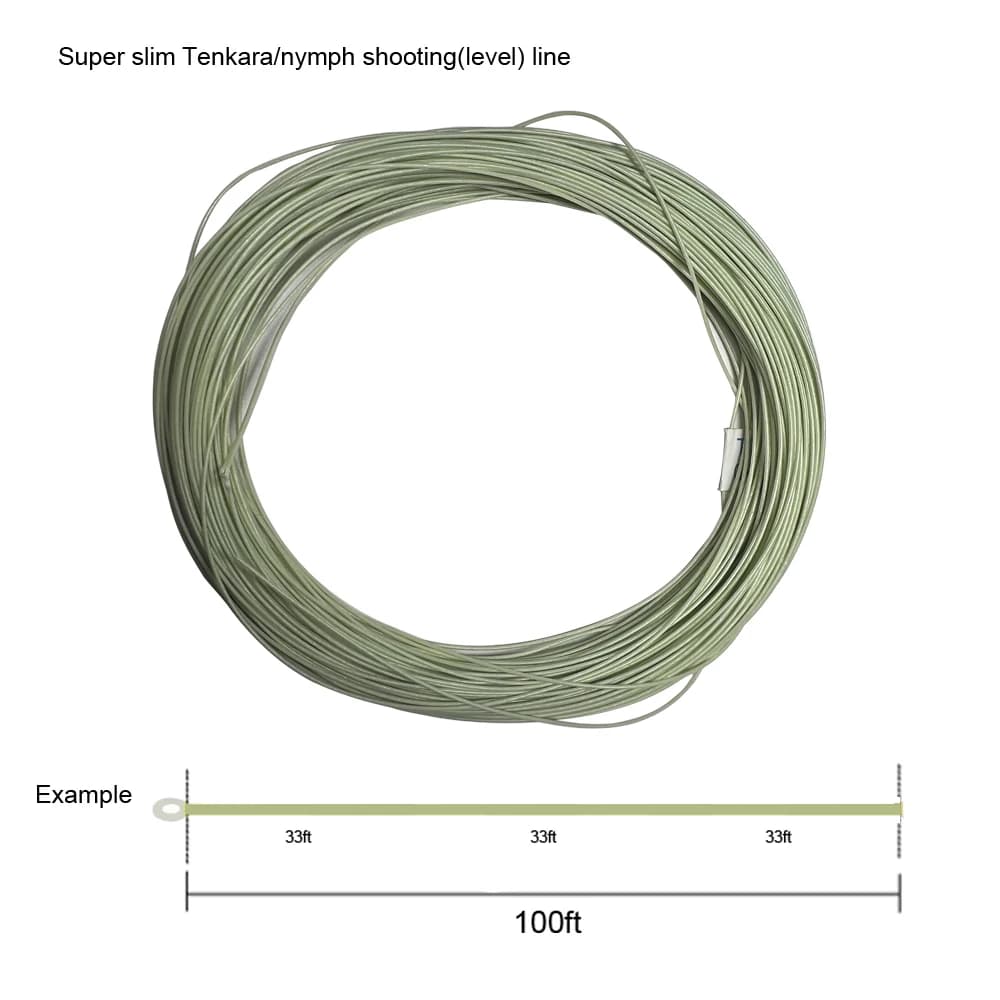 Ligne de pêche Tenkara Super Slim Aventik 0.55mm pour nymphe et shooting, 3 couleurs, 30 mètres