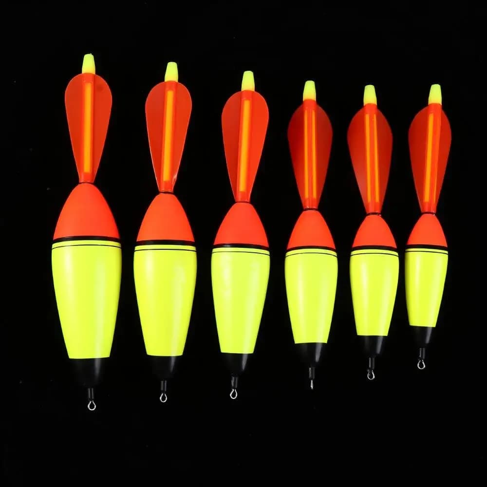 Flotteurs Eva lumineux avec queue tournante pour pêche nocturne en mer rocheuse 20-100g poids variable