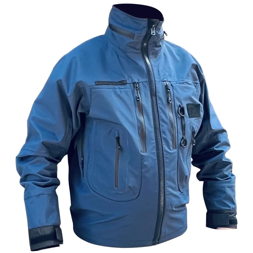Veste de pêche imperméable respirante 3L avec capuche pour pêche à la mouche et activités nautiques