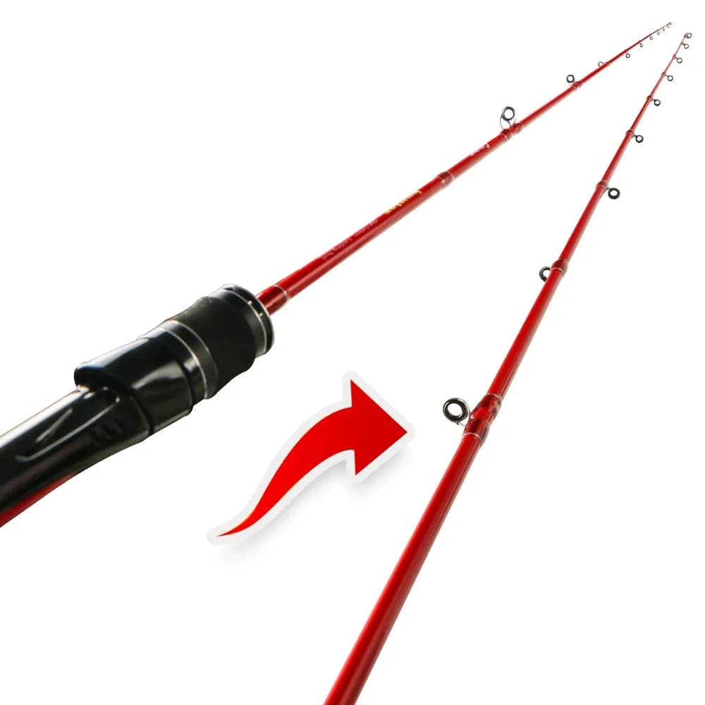 Canne jigging léger 1.8m 30-80g slow jigging - Pêche casting pointe pleine leurre caoutchouc mer