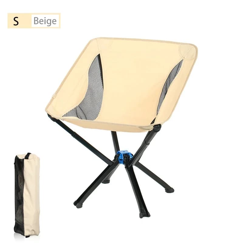 Petite chaise pliante camping rapide - Siège lune portable randonnée pique-nique pêche léger