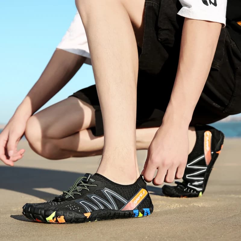 Chaussures amphibies de pêche anti-dérapantes séchage rapide pour canyoning et pêche à gué