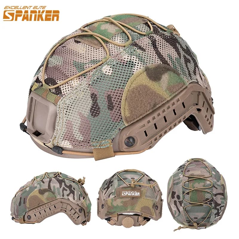Housse tactique FAST MH PJ BJ Outdoor 500D Nylon pour casque pêche paintball airsoft camouflage