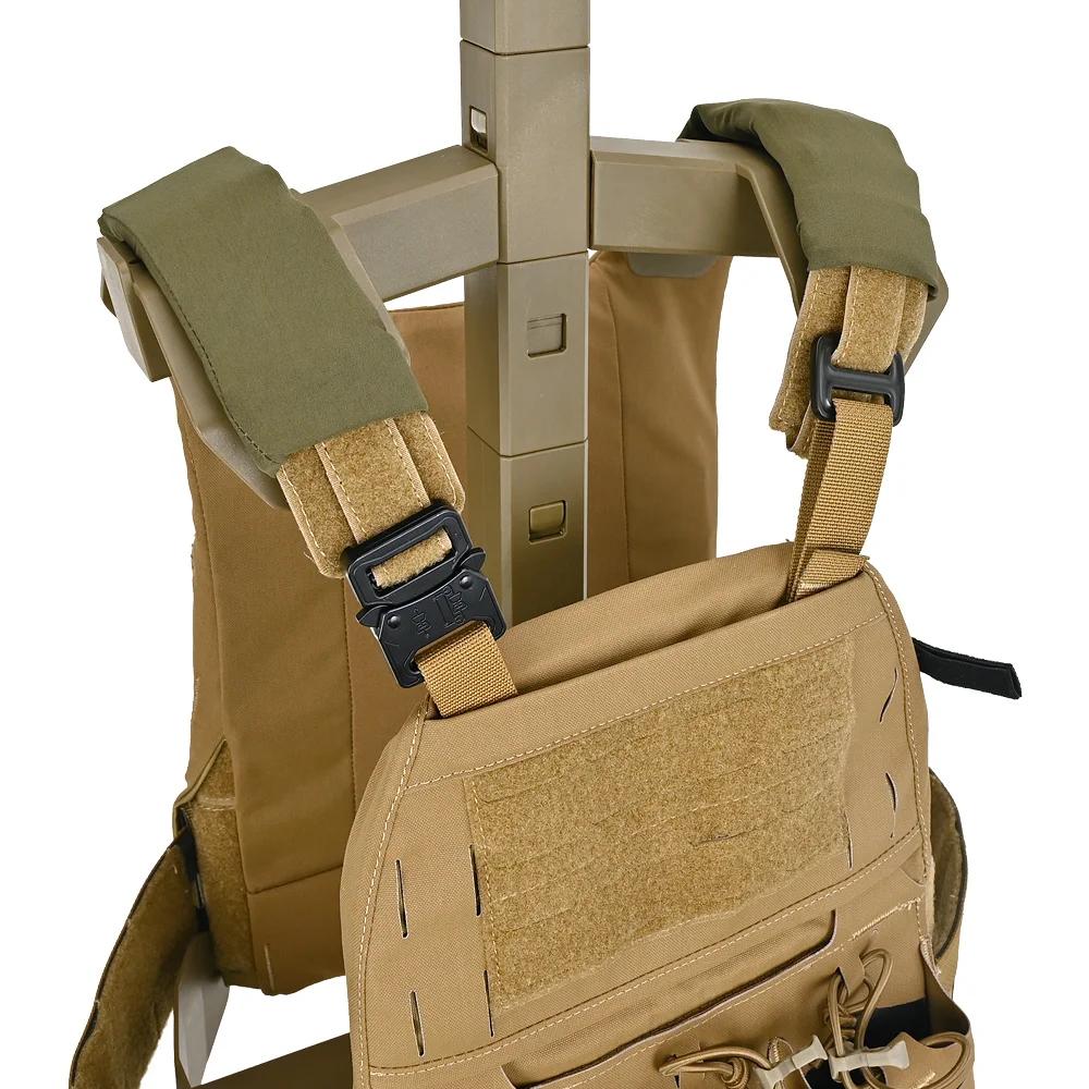 Épaulières rembourrées confort pêche chasse - Pads épaule profil bas pour sangle 2 pouces
