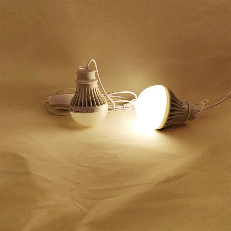 Lampe camping LED DC5V 5W 7W USB 3 couleurs dimmable suspendue tente pêche barbecue équipement extérieur