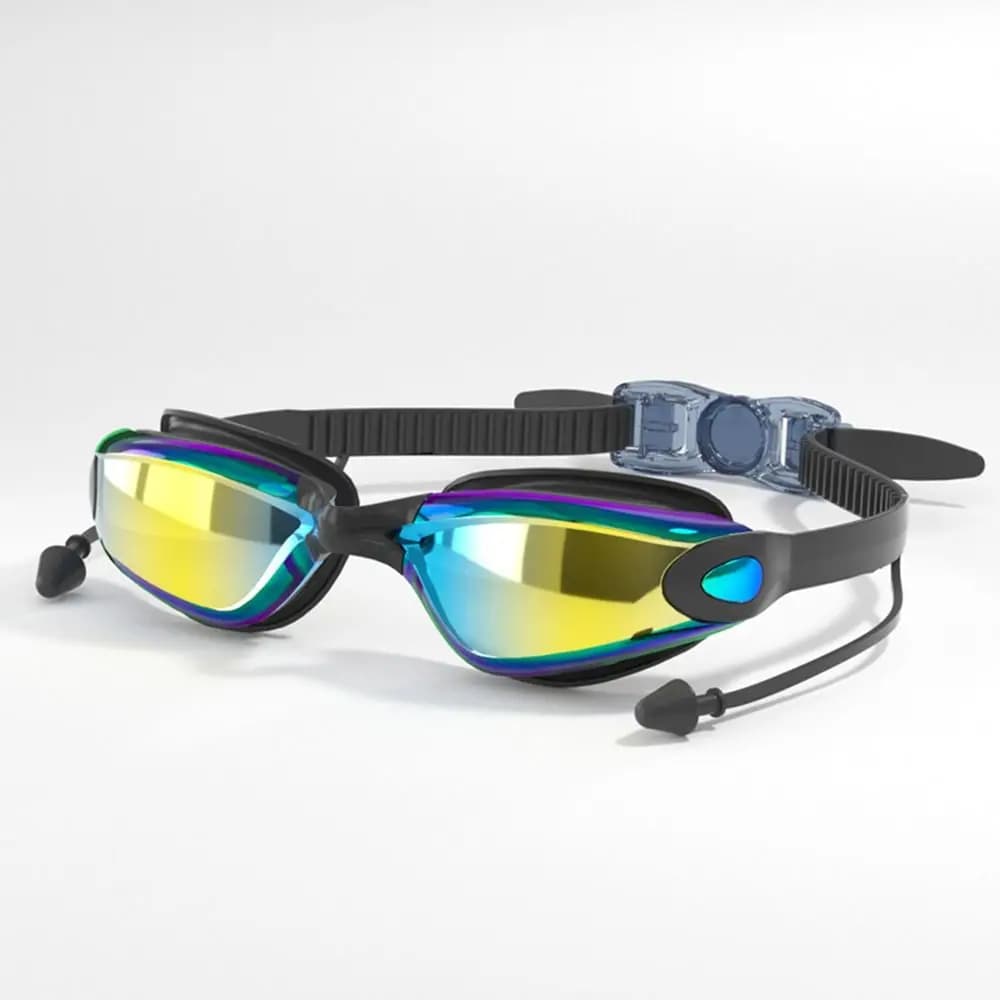 Lunettes de natation créatives HD été étanches anti-buée réglables silicone hommes femmes