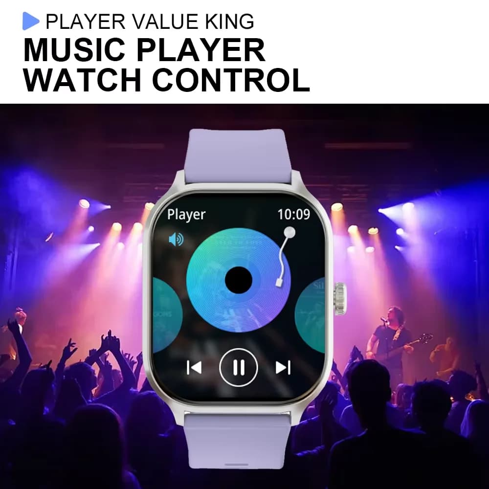 Smartwatch LAXASFIT surveillance santé IP68 étanche appels Bluetooth suivi rythme cardiaque 24h/24 homme femme