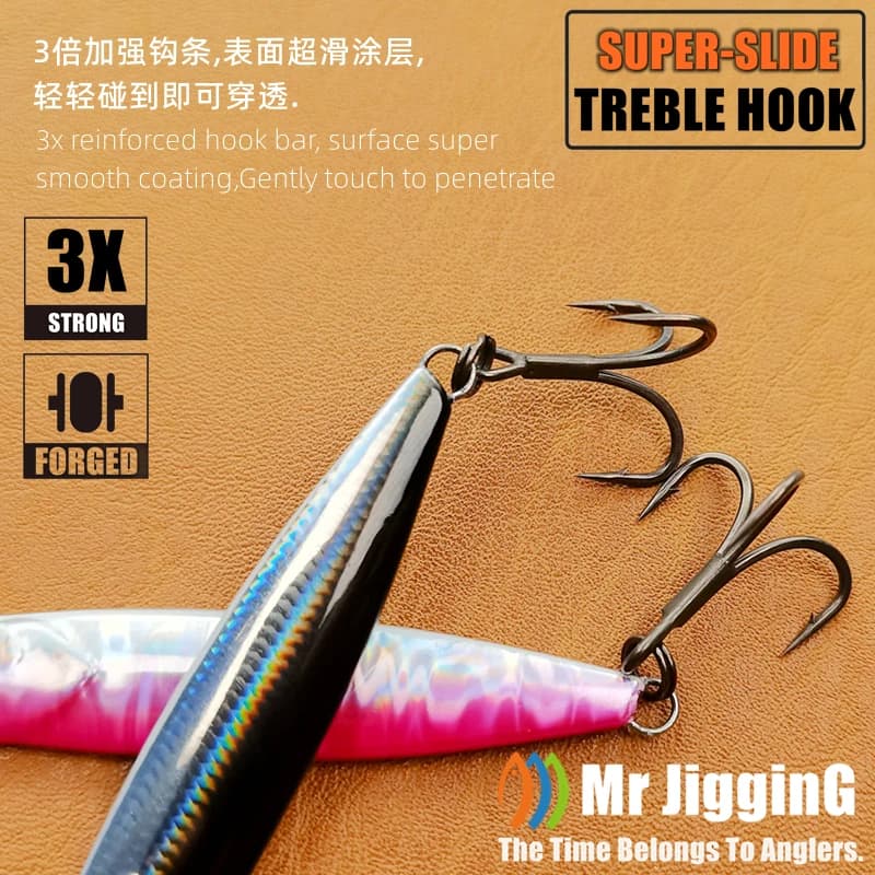 Jig métal coulant rapide 10g-40g pour pêche en mer du bar - Leurre artificiel shore casting