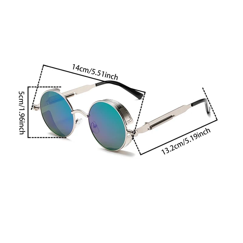 Lunettes de soleil vintage homme KAMMPT gradient multi-couleur tendance luxe pour look casual et professionnel