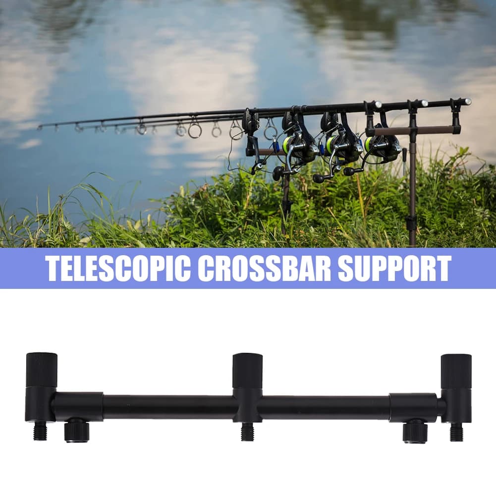 Support télescopique pour alarmes pêche - porte canne portable léger pêche carpe extérieur