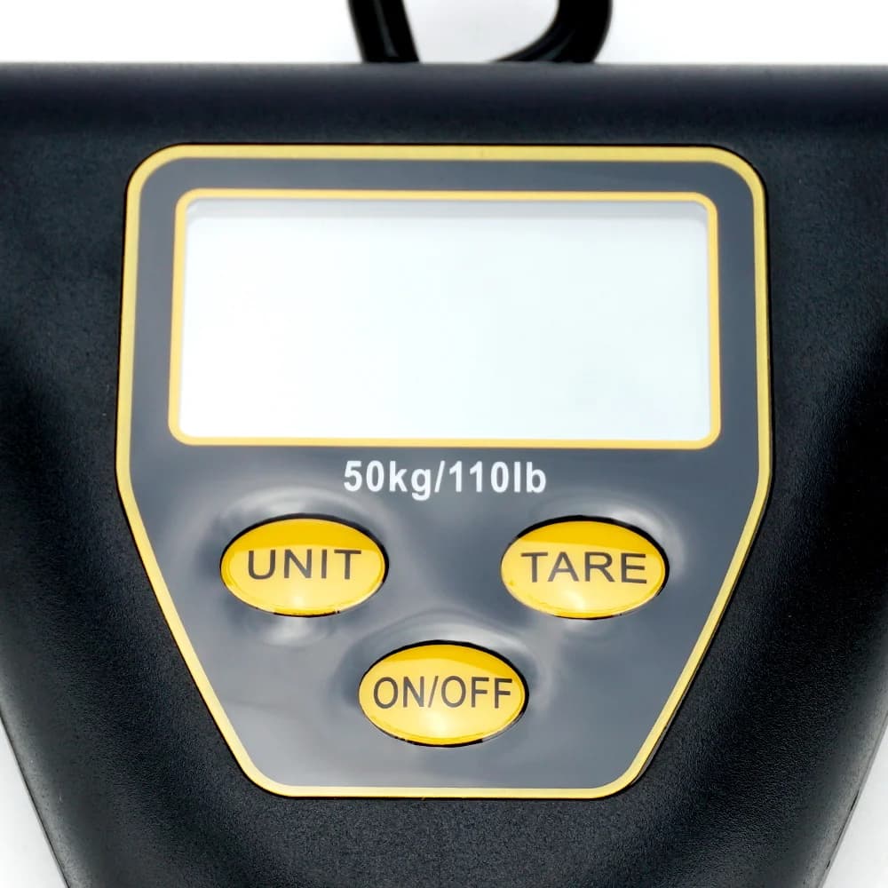 Balance pêche numérique Hirisi 50kg LCD rétroéclairé - Crochet acier inox auto-extinction accessoires