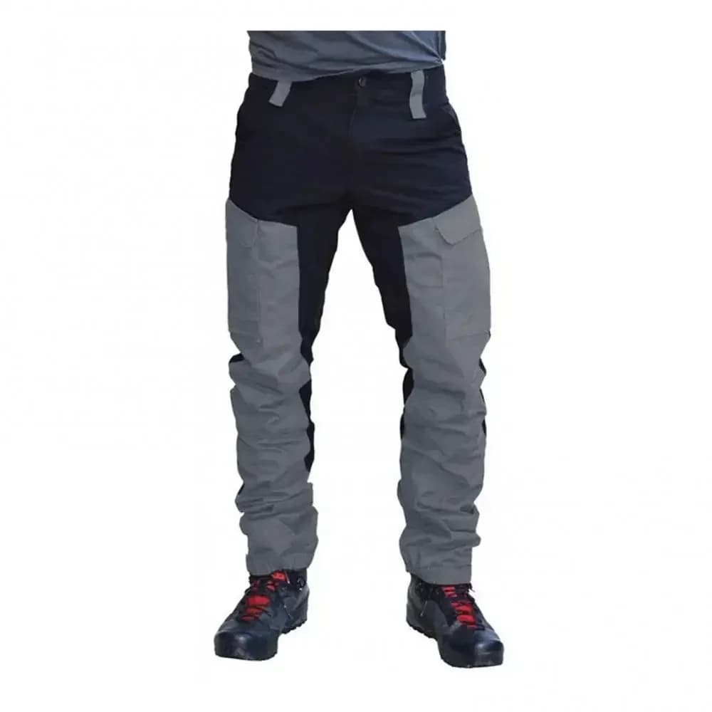 Pantalon cargo slim printemps homme - Multi-poches patchwork - Pêche camping sport outdoor