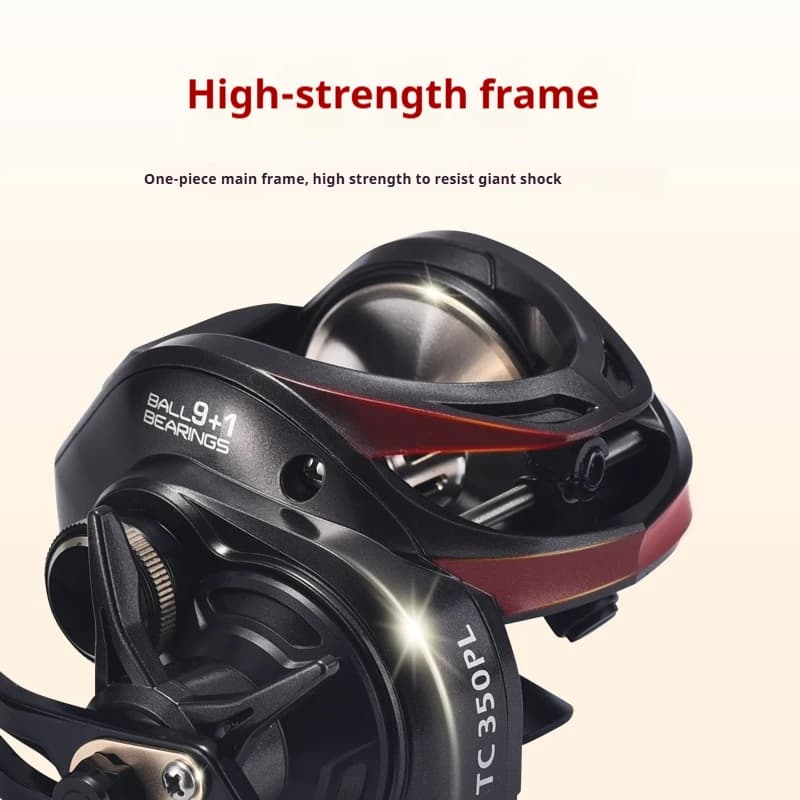 Moulinet baitcasting mer Lizard grande capacité métal pour pêche au leurre surfcasting offshore