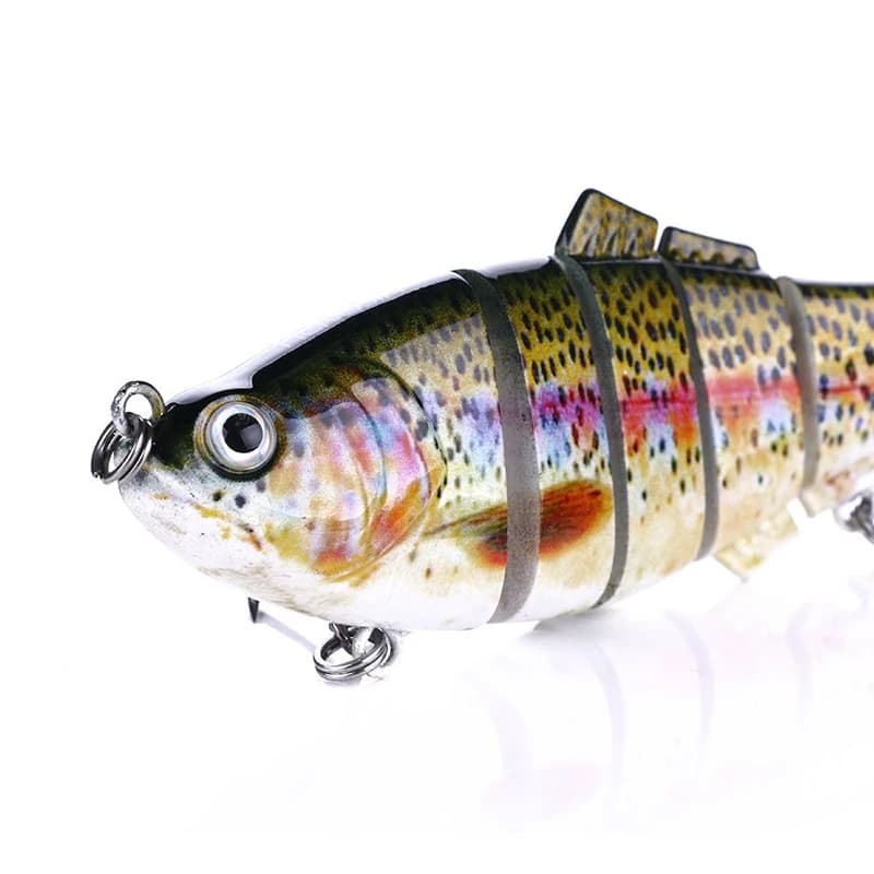Leurres swimbait multi-articulés coulants lents pour tous carnassiers - Eau douce et mer