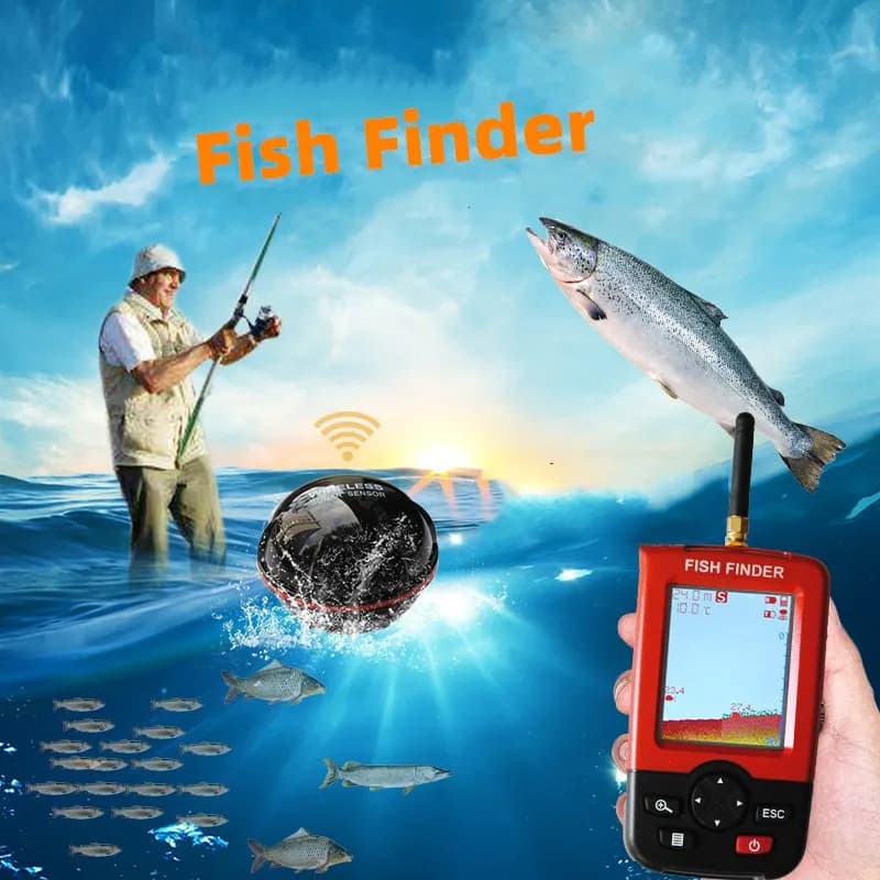 Sondeur de poissons portable sans fil 2025 nouvelle génération échosondeur intelligent détecteur pêche