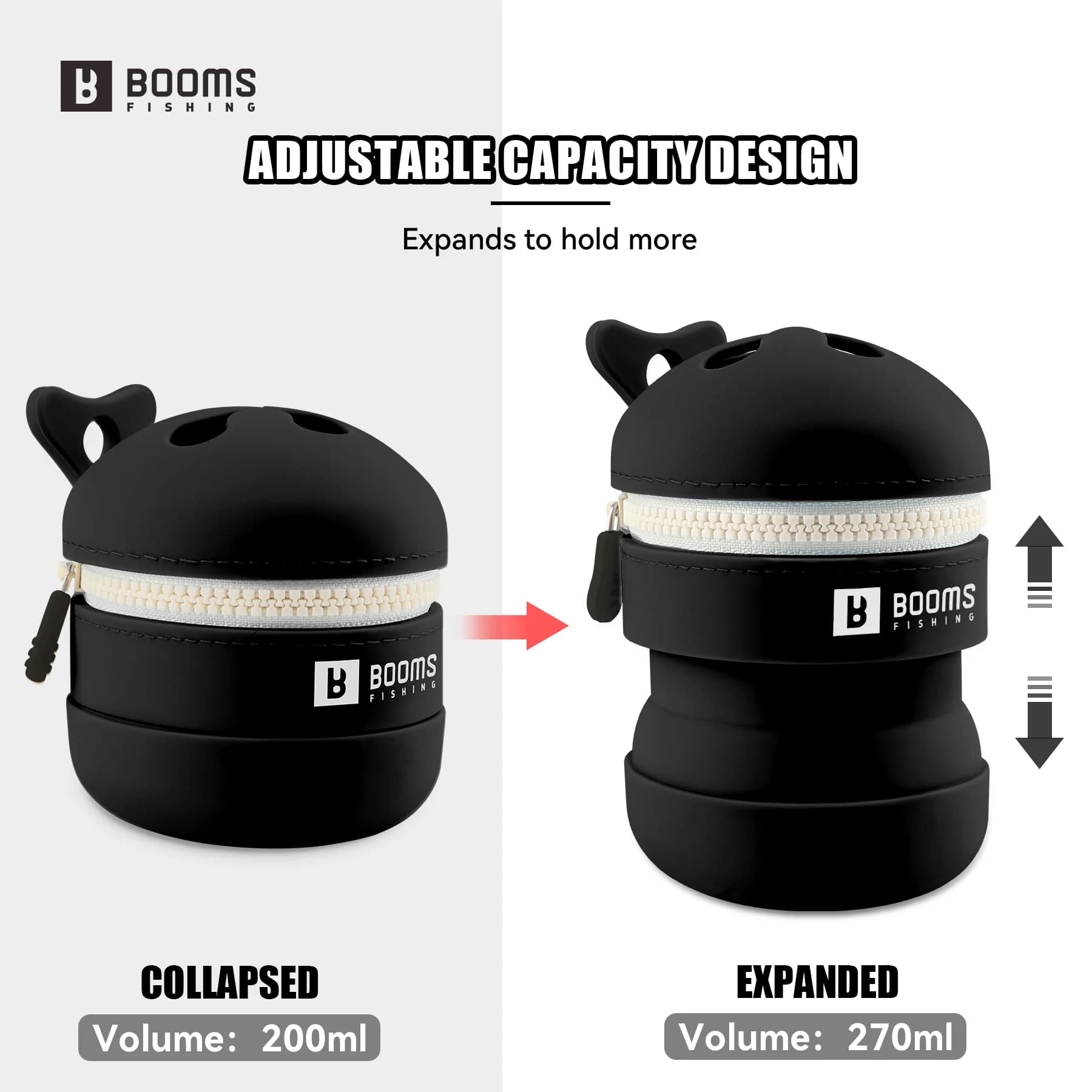 Collecteur de déchets de pêche rétractable en silicone - Poubelle multifonction pour hameçons et lignes