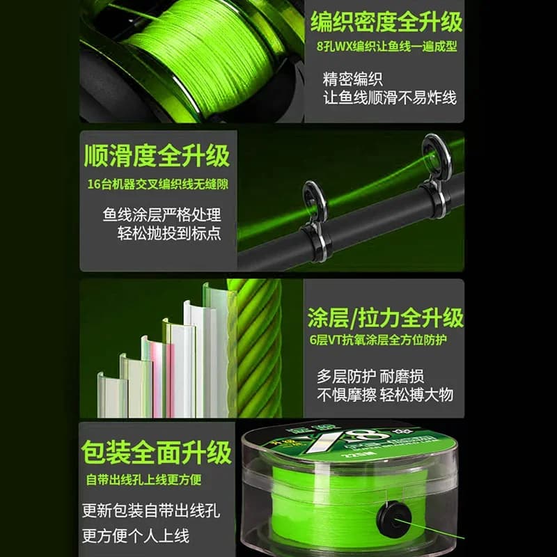 Ligne de pêche japonaise ygkv8 pour investissement longue distance - produit authentique spécialisé