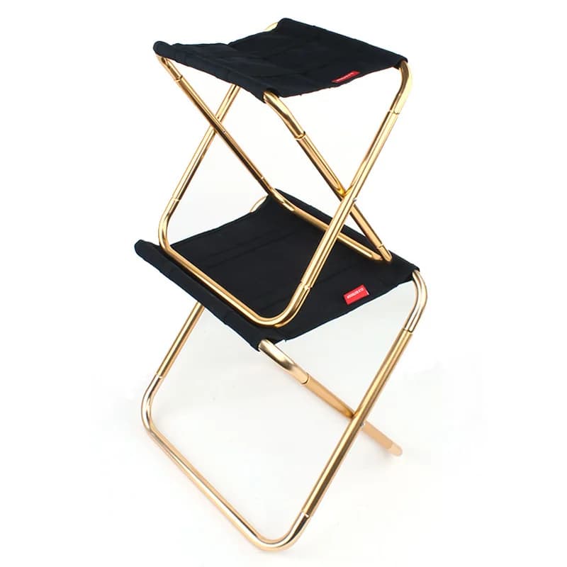 Tabouret pliant grand format aluminium 7075 portable barbecue pêche camping randonnée