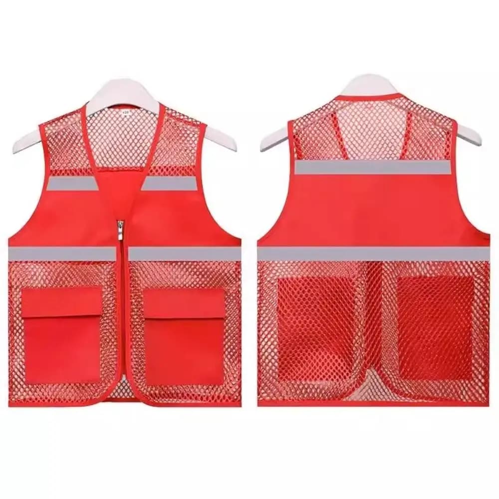 Gilet de running haute visibilité multicolore - Veste de sécurité respirante pour pêche sportive et outdoor