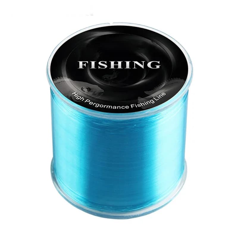 Ligne de pêche 500M nylon 100% super résistant multifilament non fluorocarbone pour tous poissons