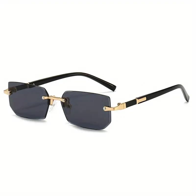 Lunettes de soleil sans monture rectangulaires pour pêche voyage - Hommes et femmes
