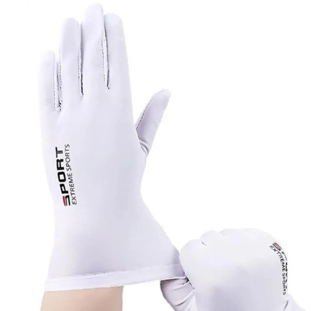 Gants de pêche homme été soie glacée protection solaire conduite vélo randonnée doigts entiers