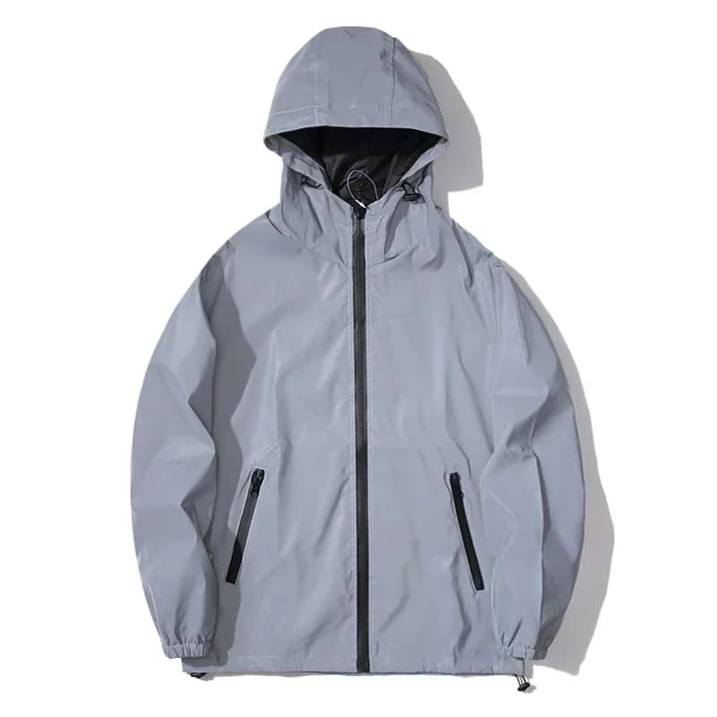 Veste de pêche réfléchissante pour couple - Veste polyester lumineuse pêche nocturne sécurité