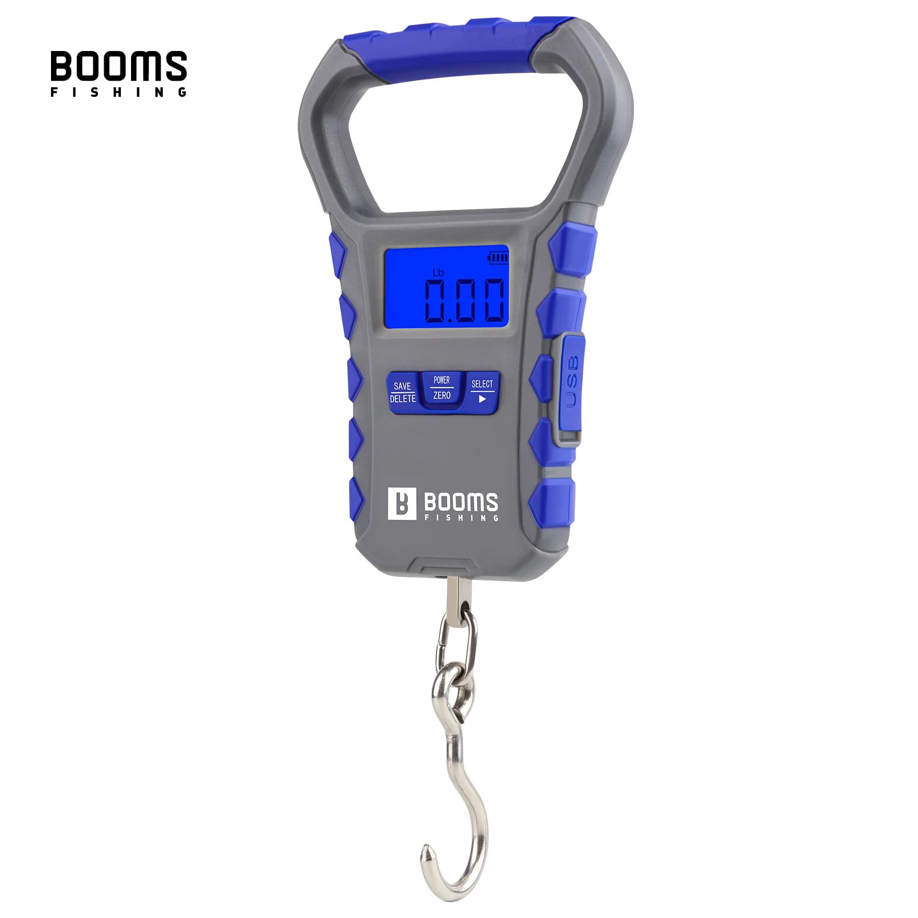 Balance de pêche numérique Boomsfishing XW50 USB rechargeable - Capacité 30kg écran LCD mince