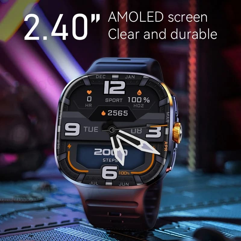 Smartwatch M99 original avec caméra rotative 190° : Écran AMOLED 2.4 pouces et slot 4G/5G intégré