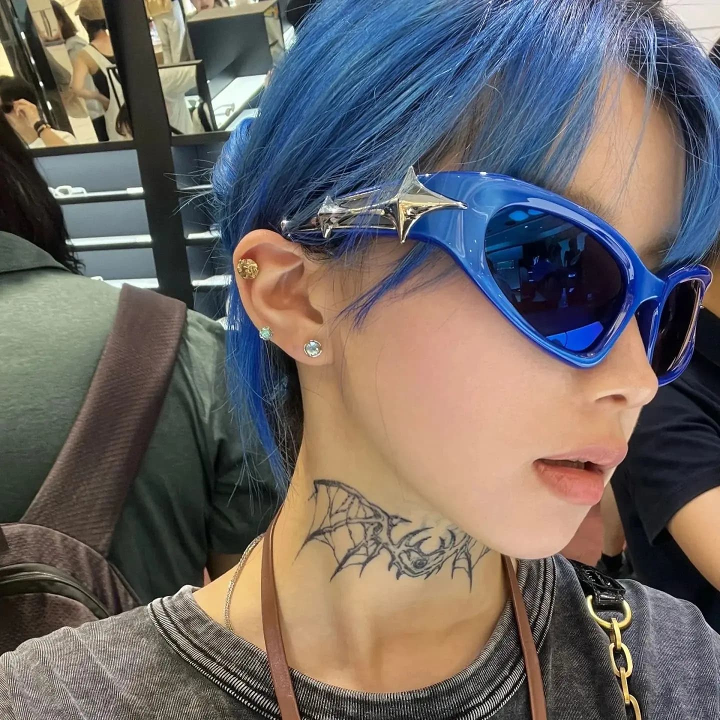 Lunettes de sport punk Y2K anti-lumière - Style vintage luxe UV400 unisexe pour pêche