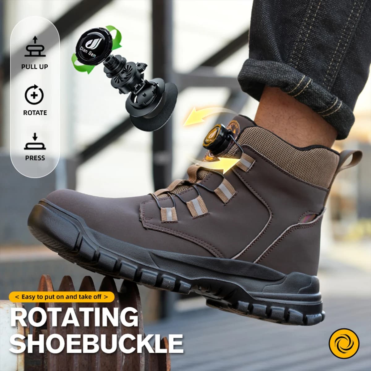 Bottes de sécurité étanches homme - Semelle anti-perforation pour pêche en rivière et travail