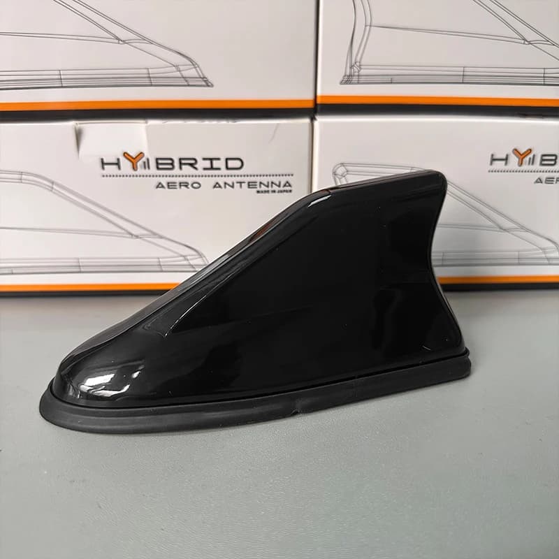 Antenne voiture aileron de requin carbone AM/FM étanche amélioration signal radio autoradio