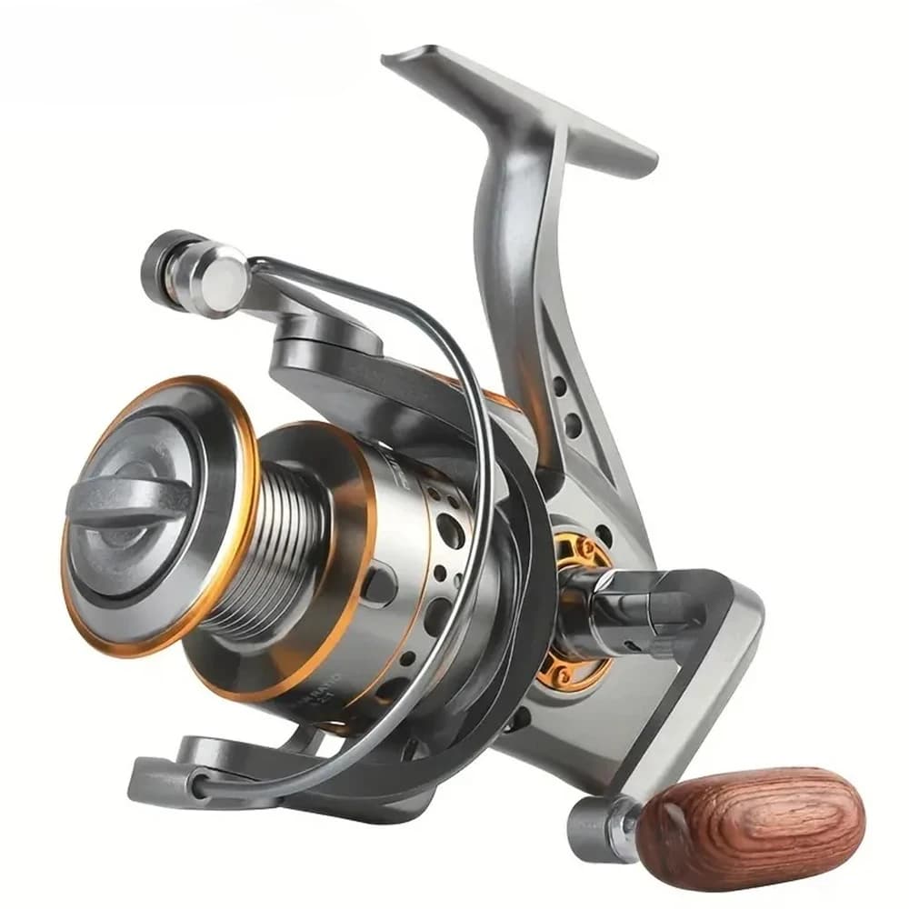 Moulinet de pêche spinning DC 1000-7000, ratio 5.2:1 et frein 26LB, pour eau douce et mer