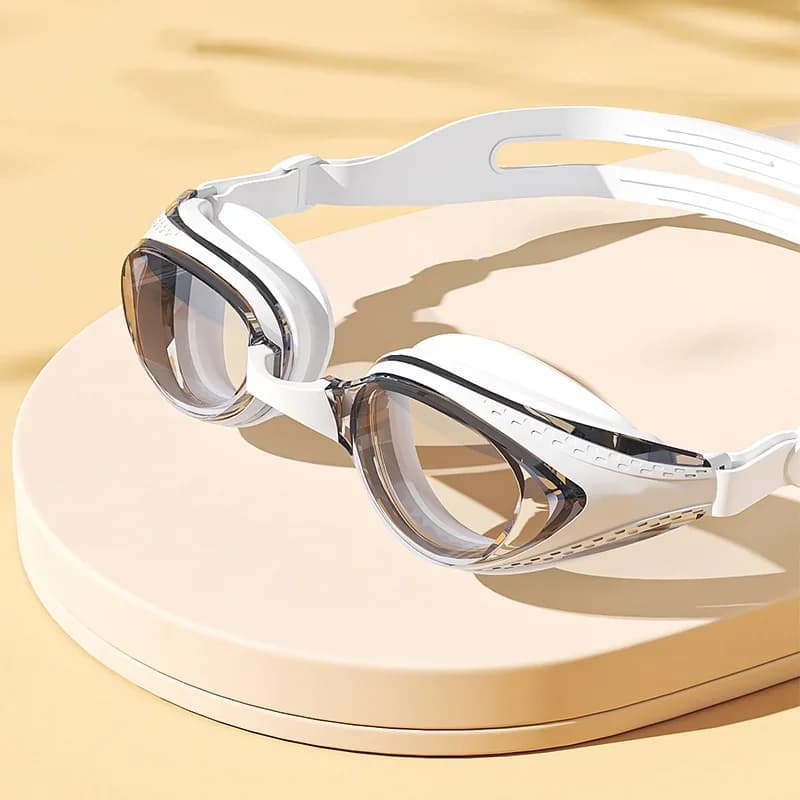 Lunettes de natation professionnelles HD étanches anti-buée ajustables pour sports aquatiques et plongée