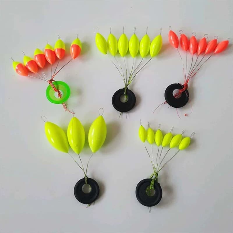 120 boules flottantes en mousse pour montage de ligne carpe - 20 sachets de 7 étoiles et haricots