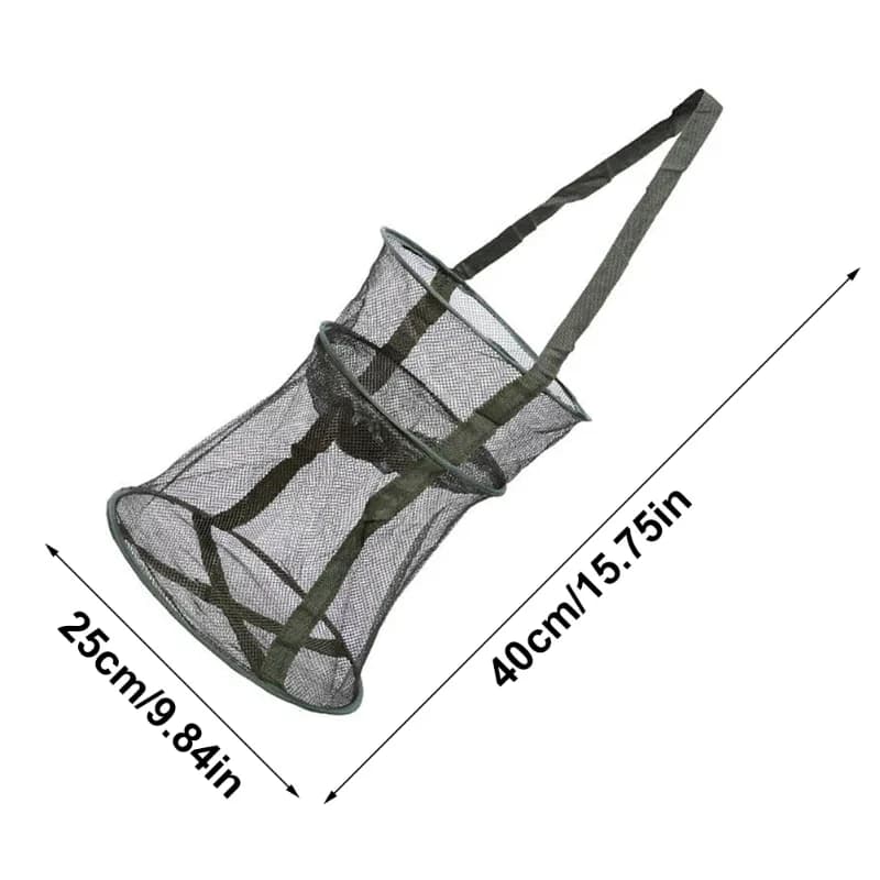 Filet de pêche escamotable pour carpes et anguilles - Équipement parfait pour passionnés de pêche extérieure